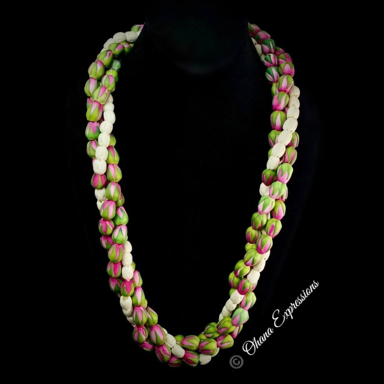 LOKELANI ROSEBUD LEI ・ 30IN | Ohana Expressions
