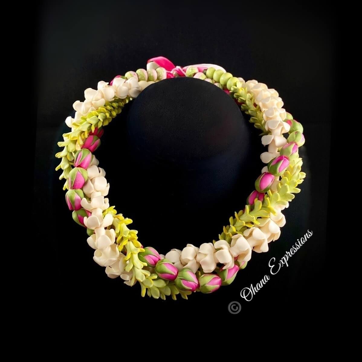LOKELANI ROSEBUD LEI ・ 20IN | Ohana Expressions